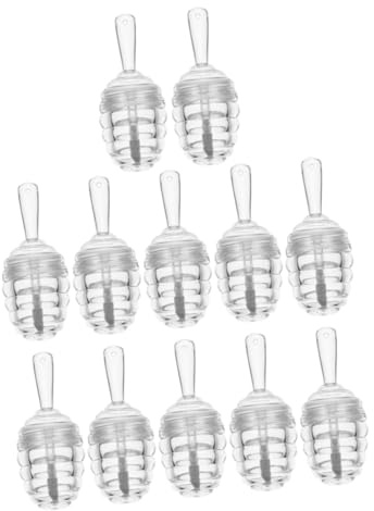 LRXIYODE 12 Stück Kleiner Lipgloss Behälter in Wabenförmigem Design aus Robustem Pp Leicht Tragbar für Reisen und Urlaub Leere Lippenbalsam Flaschen