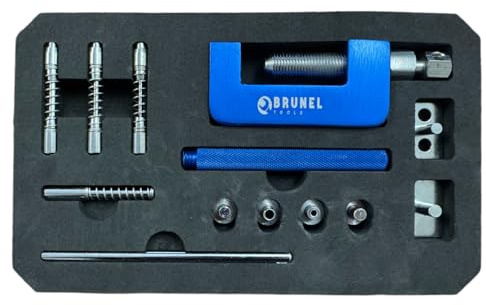 BRUNEL Tools Chain Breaker and Riveting Tool Set 420 428 520 525 Chain Repair Kit BR4000