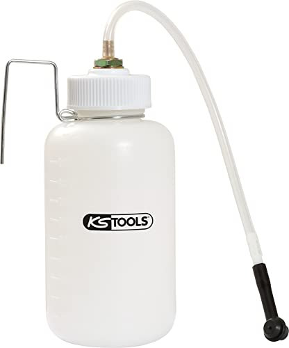KS Tools 160.0735 Bremsflüssigkeits-Auffangflasche, 1 Liter