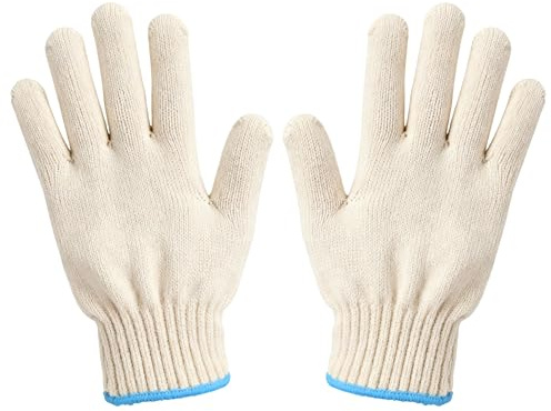MARKETTY Heat Resistant Gloves - 932°F Oven Gloves, Cut-Resistant Grill Gloves, Cooking Gloves for BBQ, Grilling, Baking, Cutting, Welding, Smoker Fireplace, 1 Pair (2 Pieces Set), White