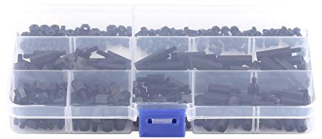 Nylon Standoff Set M2 / M3 Außen/Innensechskant-Säule Standoff Spacer Schraubenmutter Sortiment Kit für Leiterplatten mit Aufbewahrungskoffer 250pcs / set(M3 male standoff-A)