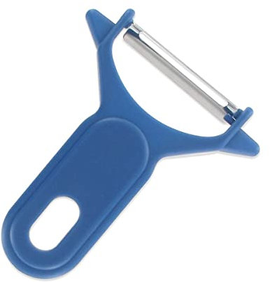 Fackelmann Elemental Pelador Arco Verduras y Frutas, Cuchilla Afilada Acero INOX con Mango Polipropileno, 11cm, 1ud Inoxidable, 11x8.5x1 cm