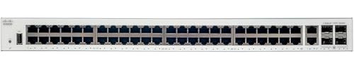 Cisco Catalyst 1000-48T-4G-L - Switch di rete a 48 porte Gigabit Ethernet (GbE), 4 porte uplink SFP da 1G, garanzia limitata a vita con formula avanzata (C1000-48T-4G-L), grigio