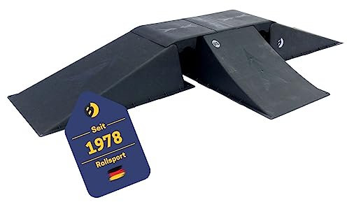 BEST SPORTING Rampen-Set für Skateboard/BMX-Rad/Skater & RC Cars I 6-teilige Skater Rampe für Flexible Aufbaumöglichkeiten I stabile Skateboard Rampe I hochwertige Scooter Rampe