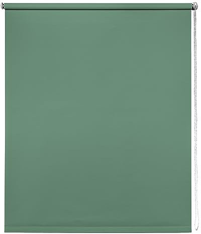 Made to Measure Thermal Blackout Blinds, Basil, 165cm Drop - Cut to Fit Blackout Roller Blinds For Inside and Outside Recess Fitting Window Blinds of Multiple Colours by New Edge Blinds