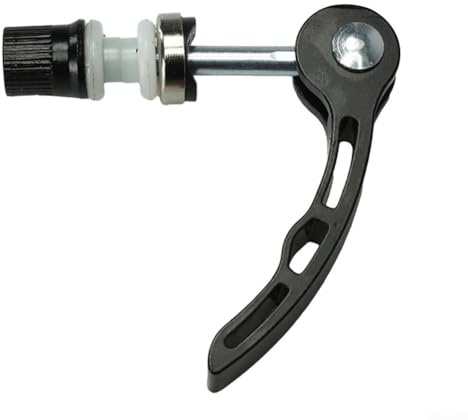 DAZZLEEX Bike Seatpost Clamp Aluminum Alloy Quick Release Clamp Locking Screw Quick Release For Road Bike Bicycle(M6x45mm black)