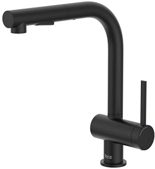 Roca A5A851FNB0 Mezclador Cocina, Coleccion Ona, Caño Extraíble, Negro Mate