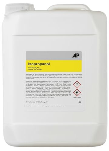 Isopropanol 99,9%, 5 L – Qualität: Rein (Purum), Reiniger, Entfetter und Lösungsmittel (1)