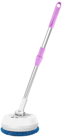 Épurateur Électrique Sans Fil, Brosse De Nettoyage Électrique, Brosse À Récurer Rotative À 180 ° Avec Long Manche Réglable, Brosse À Récurer Le Sol Pour Baignoire, Salle De Bain, Cuisine, Voiture, Fen