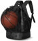 MIER Fußball Rucksack Turnbeutel mit Schuhfach Basketball Sportrucksack Wasserfest Sporttasche für Herren Damen Jugend, 40L Schwarz