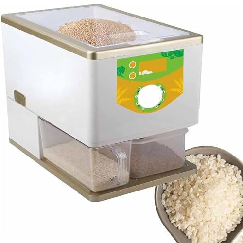 HYYKEJI Household Rice Milling Peeling Machine, Electric Grain Mill Grinder with 8 Levels Adjustable, Easy to Use, Automatic Rice Sheller for Light Brown Rice, Lightly Milled Rice