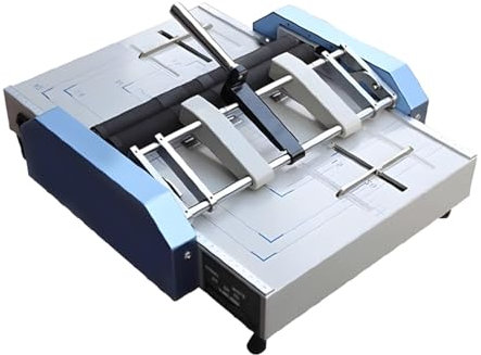 DOJOEUU Grapadora y plegadora eléctrica para Libros de Papel, máquina de encuadernación A3, 5 Posiciones de Clavos, alineación automática, máquina de encuadernación automática con grapado