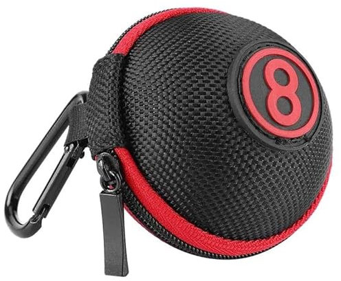 Billard Zubehör Billard Kugel Tasche, Kugel Box Nr.8, Schwarz-Rot