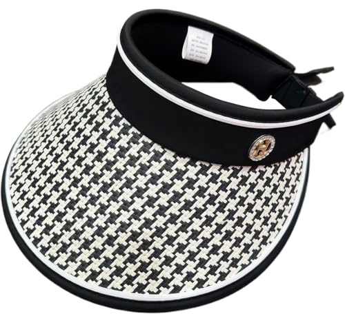 KUMSODE Visor Cap Damen Sonnenkappe Sonnenschild Sonnenschutz fürs Gesicht Verstellbare Visier Kopfbedeckung Sommer, Festival, Urlaub