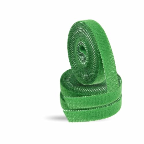Hook And Loop Tape Plant Ties Thick Double Sides Reusable Tree Shrub Green Strap Strong Secure Fastening Tape Self Adhesive Garden Supports Cane Wrap Tie For Effective Growing 2.5Mx1Cm (3Roll)