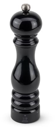 PEUGEOT - Salzmühle Paris u‘Select 22 cm - 6 voreingestellte Mahlgrade - Innovatives Zirlion-Mahlwerk für pulverfeines Salz - Aus PEFC-zertifiziertem Holz - Französisches Know-how - Schwarz lackiert