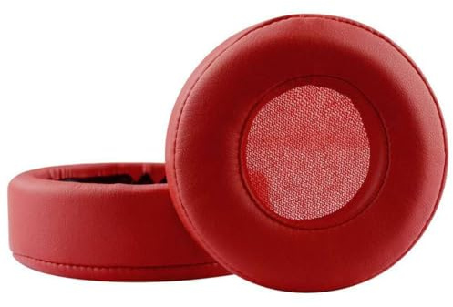 Cuscinetti auricolari compatibili con cuffie Beats Mixr On-Ear, in pelle proteica, cuscinetti di ricambio Mixr, colore rosso