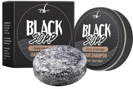 Grau Glanz Haarseife Seife Haare, Revitalisierungsbar Grey Hair Removal Soap Natural Cover Grey Coverage bar Shampoo Hair Shampoo Riegel für Graues Haar Gray Hair