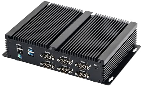 Industrial Computer, IPC, Fanless Mini PC, Windows 11 / Linux Ubuntu, I3 7020U 7100U 7110U 7130U 7167U, IM07, GPIO, Watchdog, WOL, SIM Slot, 2 x LAN, 6 x COM, 0 RAM, 0 Storage, Barebone No System