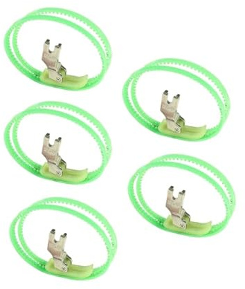 MonoSora MT-18 - Piedino a doppia rotella per macchina da cucire in plastica, confezione da 4