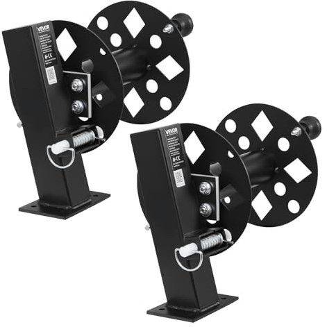 VEVOR 2PCS Heavy Duty Welding Cable Reels, Welding Cable Lead Reels for 150FT 1/0 & 125FT 2/0 Cable, Powder-Coated Steel Reel with Locking Pin for Service Trucks, Fleet Maintenance, Jobsites