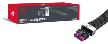 ASUS ROG EQUALIZER WHITE, Cavo PCIe da 12V-2x6, Bianco | Compatibile con ATX 3.1 & PCIe 5.1, Riduzione delle Variazioni di Corrente, Protezione della Scheda Grafica, Gestione Carico