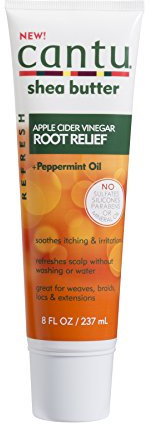 Cantu Rafraîchit Racine Soulagement avec Vinaigre Du Cidre De Pomme et Huile De Menthe Poivrée 236ml