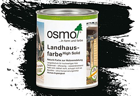 Osmo Landhausfarbe - 0.75 Liter (2703 Schwarzgrau)