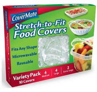 Covermate Stretch2Fit Food Covers Variety Size Pack - 10 ct.