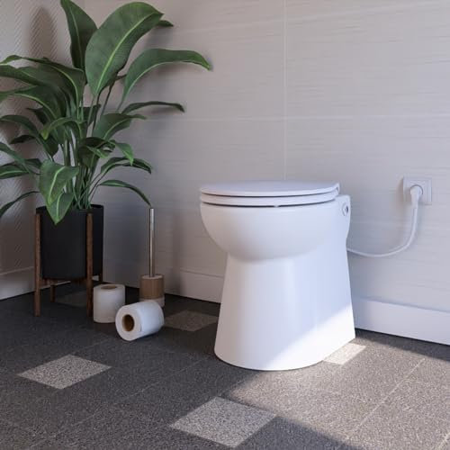 Sanipro - Setsan C WC compatto con trituratore a pompa 500 W, Bianco
