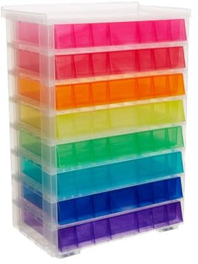 Really Useful Storage Drawer Unit 8 x 0.9 Litre Rainbow