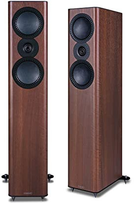 Mission QX-3 MkII Pair of Floorstanding Speakers (QX-3 MkII, Walnut Pearl)