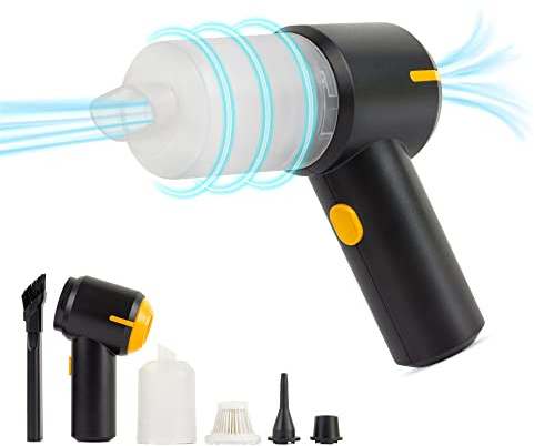 TUULKIT Car Vacuum Cleaner Cordless Powerful | Handheld Vacuum Cleaner | Office Home | USB Rechargeable | 9-in-1 Compact Small Powerful Air Duster