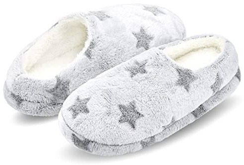 Panda Bros Women's Memory Foam Slippers Comfort Plush Fleece Lined House Shoes for Indoor & Outdoor