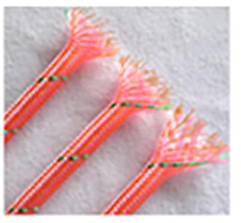4mm 8mm 12mm Expanded Braid Sleeve PP Cotton Mixed PET Yarn Soft Wire Wrap Insulated Cable Protect Line Harness Sheath-Pink Green Orange,8mm,1 Meter