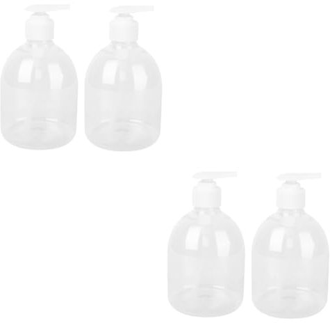 PRETYZOOM 4stücke Pumpflasche Für Lotion Und Seife Transparente Pet-Flaschen Für Shampoos Flüssigseifen Und Massageöle Für Bad Reise Und Schlafzimmer
