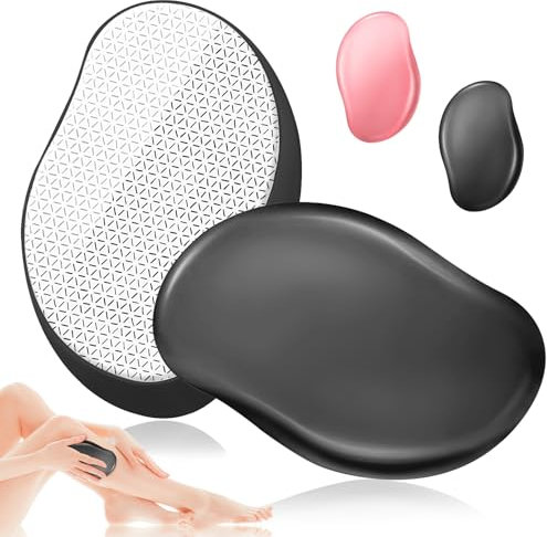 Epilatore Indolore,3.0 Nano Pietra Depilatoria Riutilizzabile Epilatore Nano Cristalli Crystal Hair Eraser Hair Remover Gomma da Cancellare Depilatore di Cristallo per Gambe,Corpo,Braccia e Schiena