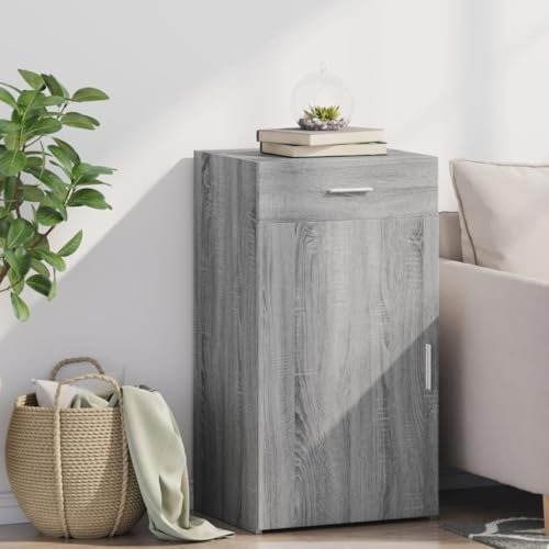 Xichuzi Sideboard Grau Sonoma 50x42,5x93 cm Holzwerkstoff, Kommode Schlafzimmer, Kommoden & Sideboards, Wohnzimmerschrank, Flur Kommode, Zimmer Möbel - 846297