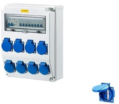 distributore di corrente da parete Scatola prese industriali IP66 Scatola interruttori isolata in plastica Combinazione di scatole di distribuzione impermeabili for esterni da 250 V 380 V(280X380X155m