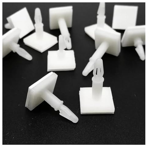 50 Stück selbstklebender Nylon-Kunststoff-Abstandshalter, Abstandshalter, Einsatz, Verriegelung, Snap-In-Bolzen, feste Halterung, Leiterplatte for 3 mm Loch, 1,6 mm Chassis(HC-5)