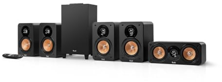 Teufel Ultima 20 Concept Système Home Cinéma 5.1 Surround, Ensemble Complet avec Récepteur AV Intégré, Bluetooth, Dolby Audio, Fonction Carte Son USB-C, HDMI Arc CEC (Noir)