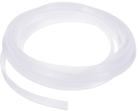 YOKIVE Clear Rubber U Channel Edge Trim, Silicone Door Seal Strip 1/8 Slot Fit for 3/32-5/32 Edge | Metal Edge Guard Protector Great for Plywood, Glass, Sheet Metal (10-Feet)