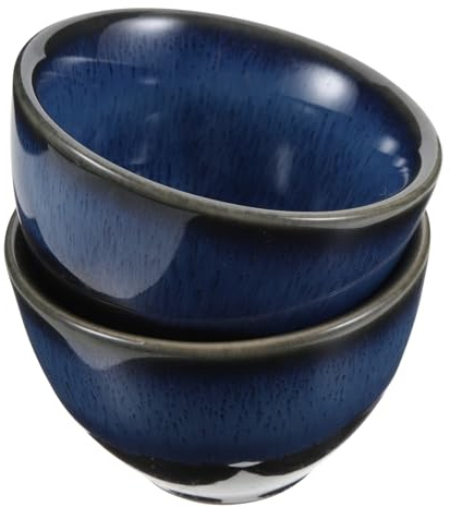 Ipetboom 2 Pezzi Tazza in Porcellana Giapponese Da Tè e Sakè, Design Semplice, Resistente e