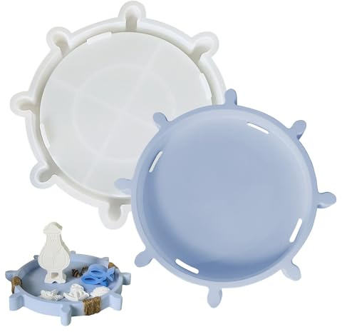 Stampo in resina per vaschetta – Stampo per contenitori, design artistico a timone, per realizzare gioielli, piatti, decorazioni per la stanza, la casa, il tavolo di nozze