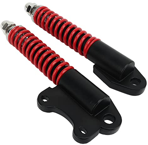 RASTKY Scooters électriques en Acier sans Acier Noir Rouge Sûr Stable Stable Fourche d'Amortisseur de Fourche Avant 8/10 Pouces Scooter - Amortisseur de Choc de Avant