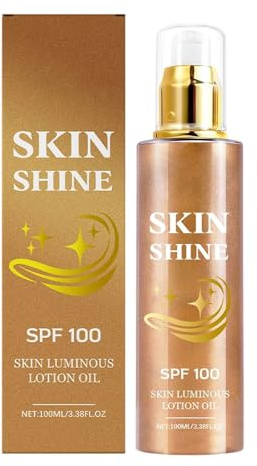 Glow-Öl für den Körper - Körperöl mit Schimmer | Hautpflegelotion 100 ml Sonnencreme | pflegende feuchtigkeitsspendende Glow für Frauen, , Tänzer, Reisende