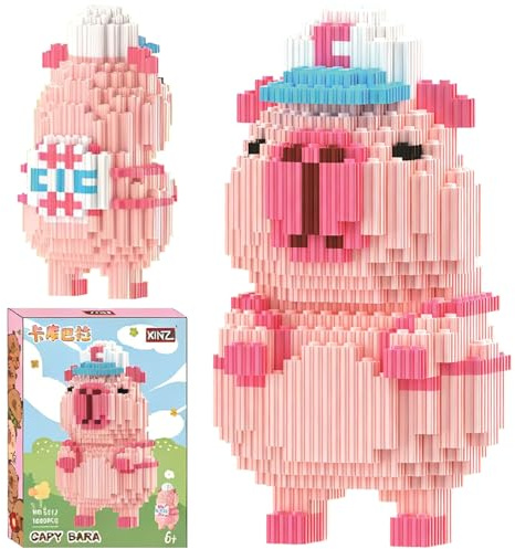 FCXVXCL Capybara Blocs de Construction, 1526 Pièces Mini Block Models Micro Briques, Mini Brique Figure Capybara, DIY Mini Blocs De Briques Jouet Set, pour Enfants Et Adultes Artisanat Fait Main ﻿