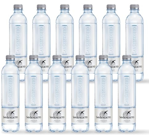Acqua San Benedetto Mini Tower Naturale 50cl x 24 | Acqua Minerale Naturale Mini Tower Icon Fonte Benedicta | Confezione da 24 Bottiglie di PET da 500ml