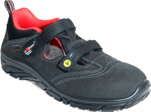 U-Power UK30416-45 Andree säkerhetssandaler S1P SRC ESD storlek 45 svart/röd