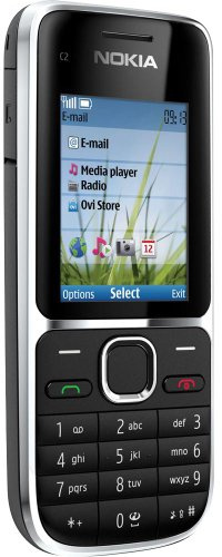 Nokia C2–01.5 freigeschaltete GSM Handy mit 3,2 MP Kamera und Musik und Video Player – US-Version mit Garantie (schwarz)